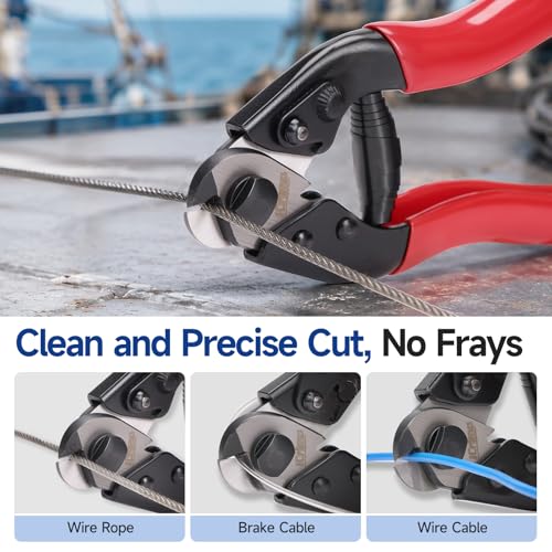 Image of iCrimp Wire Rope Cutter for Max 2.5mm Stainless Steel Cable | IWS-102 cutter, 50HRC hard cutting blade, spring operation mode, for copper electricalbike cables