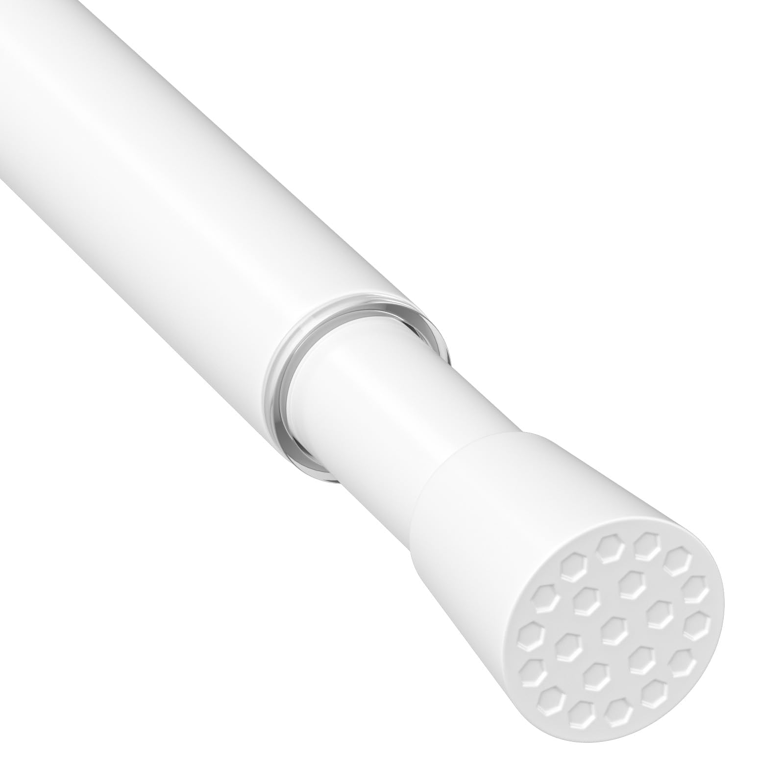 1Pcs Small White Tension Rod 30-53cm Thin DIY Tension Rods for Curtains No Drilling Extendable Curtain Poles Spring Tension Curtain Rod for Slim Window Cupboard Sidelights — image 1