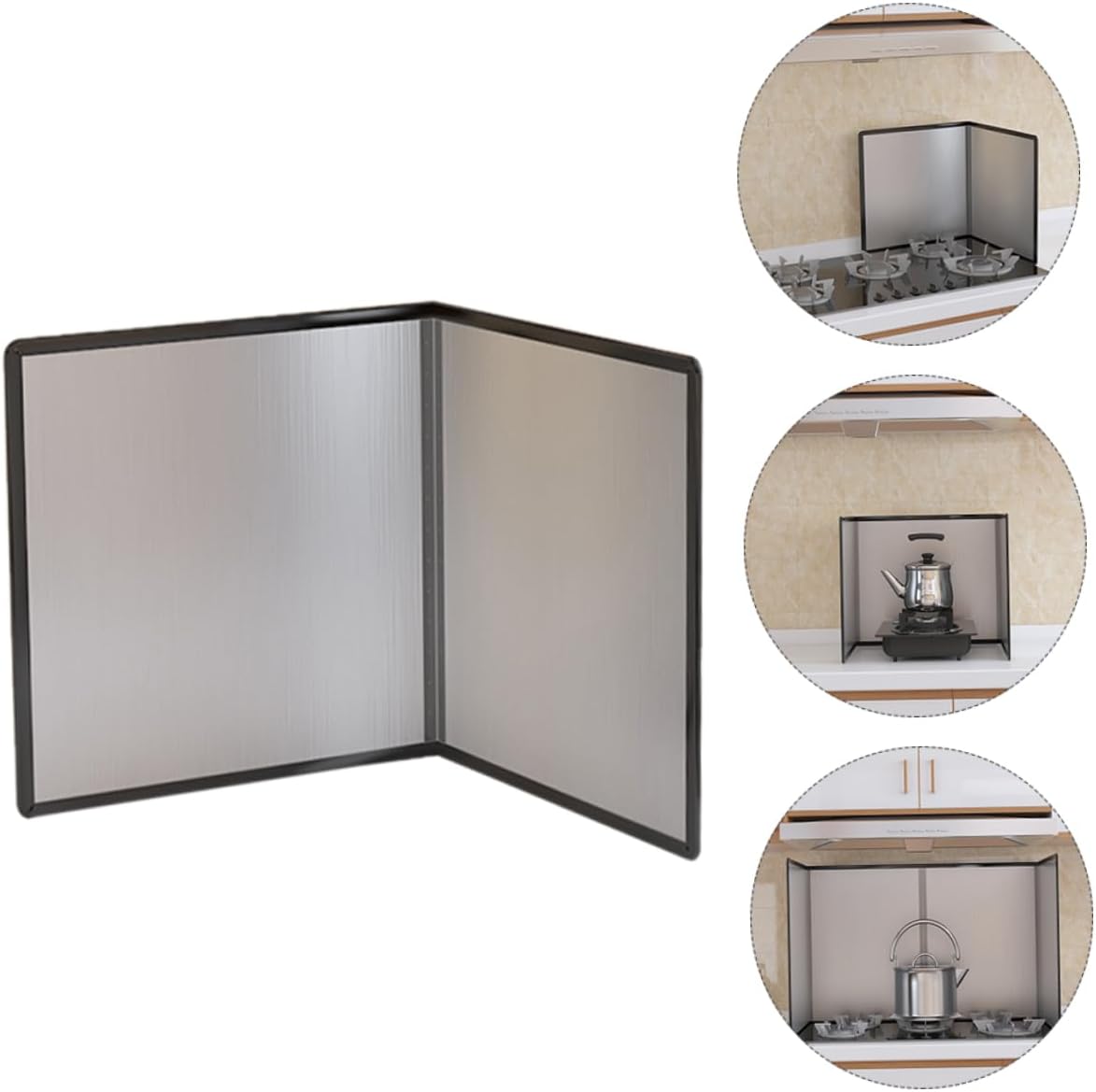 KICHOUSE Oil Baffle Cooking Oil Deflector Easy to Use Wall Protector for Gas Stove Cooking Gadget for Frying