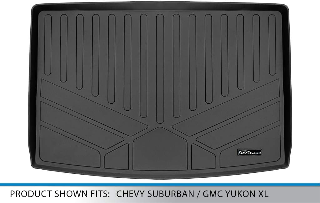 SMARTLINER Custom Fit Cargo Liner Behind The 3rd Row Seats Compatible with 2021-2025 Cadillac Escalade ESV