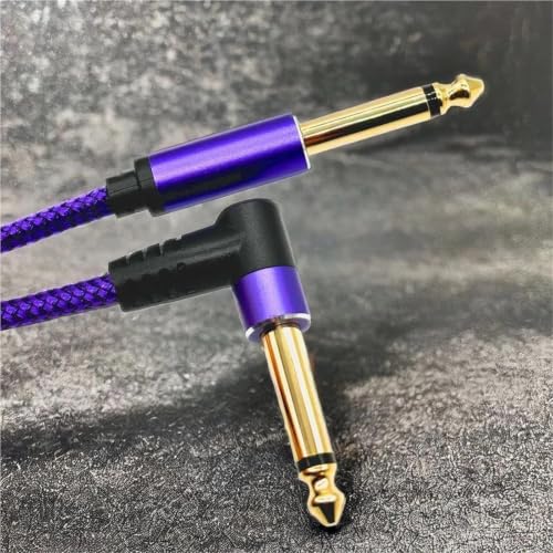 Cable de audio para guitarra eléctrica jack de 6,35 mm macho de alta fidelidad 3