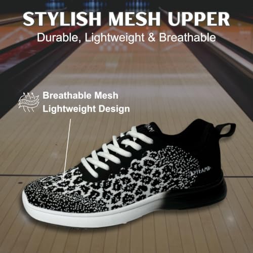 Image of Pyramid Women's Path Lite Seamless Mesh Bowling Shoes - Lightweight Seamless Design, Athletic Fit, Breathable Knit Upper, Universal Slide Soles