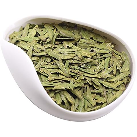 LWXLJMJZC-25 Cups Long Jing (Dragon Well) Green Tea Early Spring Longjing Green Tea Chinese Xihu Green Tea Natural Loose Leaf Green Tea-50g Cover