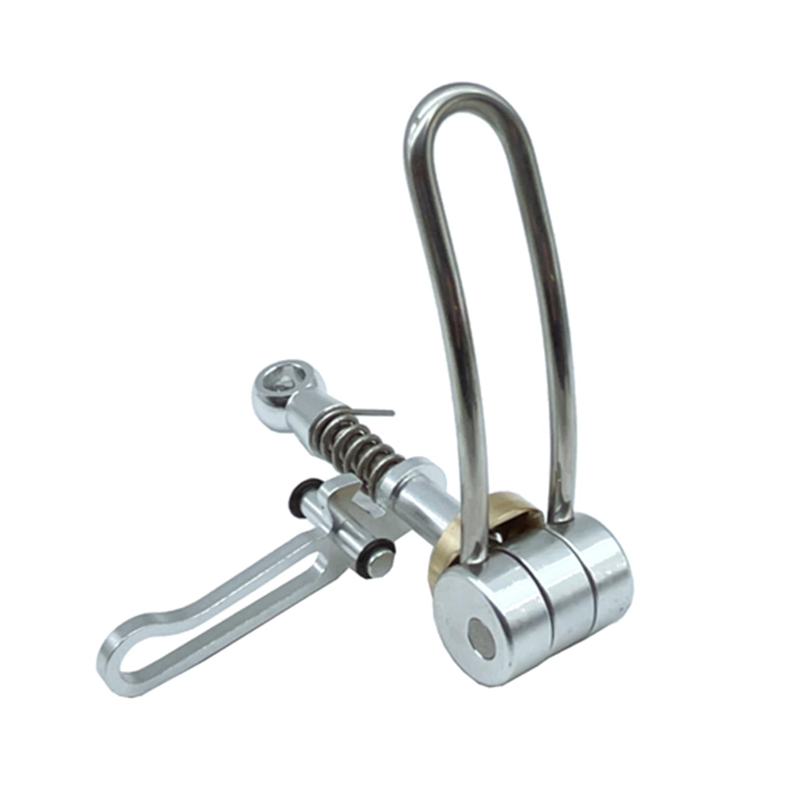 Hsioluted Silver Durability Bicycles Seats Tube Clamp Quickly Release Folded Bike Seatpost Clamp For Mountain Cycling Ligh Tweight Bike Seat