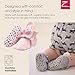 Zutano Unisex Organic Cotton Baby Booties With Gripper Soles, Baby Pink Solid, 6M