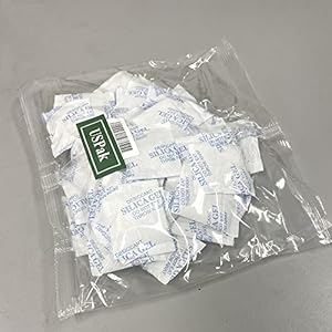 USPak Silica Gel Desiccant Packs 5 Gram 50 Packets Drying Agent Moisture Absorber Dehumidifiers for Storage Food Safes USPak Silica Gel Desiccant Packs 5 Gram 50 Packets Drying Agent Moisture Absorber Dehumidifiers for Storage Food Safes