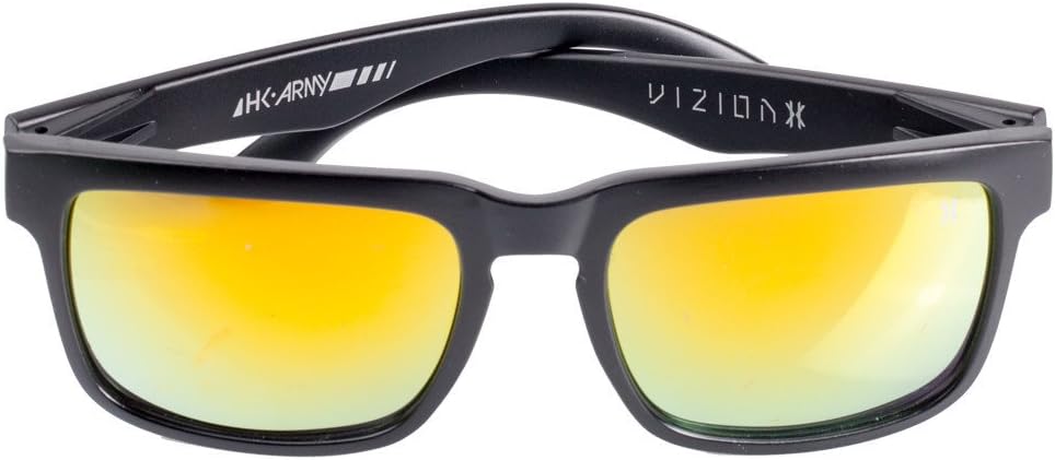 HK Army Vizion Sunglasses - Stealth - Black/Black w/Red