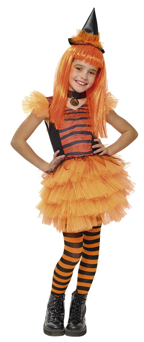 Rubie’s S8830-S Inf Orange Glamorous Witch Costume Bruja, multicoloured, S (3-4 años)