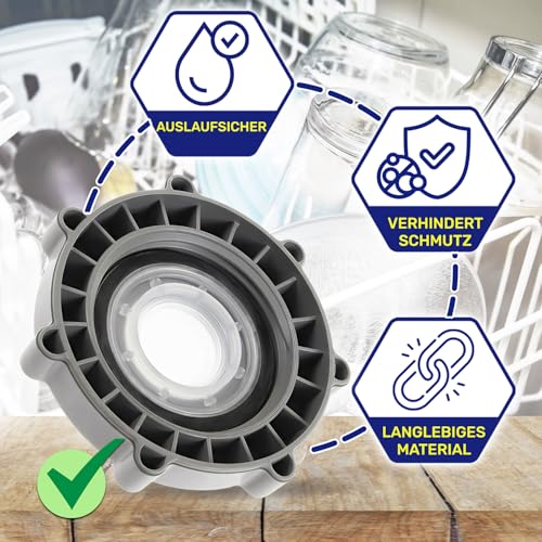 Deckel des Salzfachs bei Spülmaschine mit dem Originalcode 00165259 165259 für Bosch für Siemens Geschirrspüler - MADE IN EU - Garantie 10 Jahre - MONTERAL
