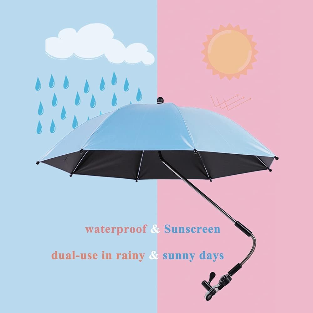 Nakazawa Convenient and Lightweight, Clip-On, Adjustable Steering, Universal, Umbrella Baby Stroller - Image 2