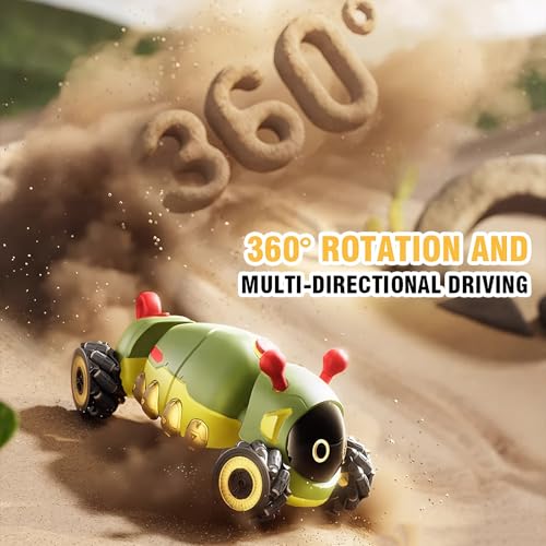 Rc Stunt Remote Control Car Toys, Remote-Controlled Bionic Caterpillar Car - image 5