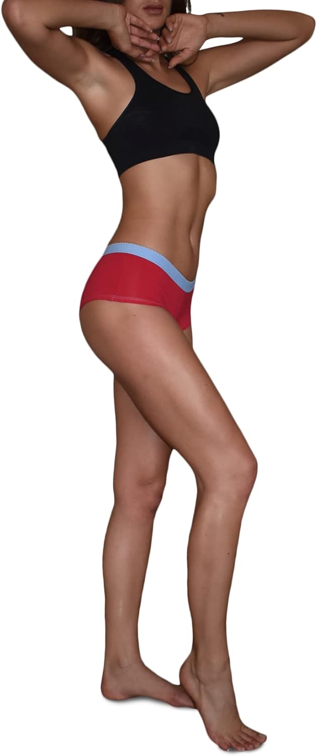 Sexy Basics Womens Boyshort -Boyleg Panties | 10 Pack | Ultra-Soft Cotton Stretch Hipster Style Underwear - Image 3