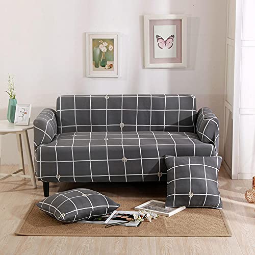Thick Sofa Coversuniversal All-Inclusive Sofa Cover, Universal Sofa Cover Gray-Line 1 Seater/S（90-140Cm）