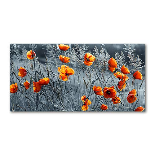 Crédence de cuisine Tulup champ de coquelicot orange pour un intérieur lumineux
