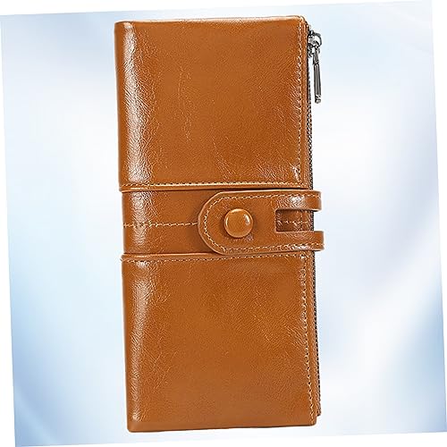 Antique Leatherette Wallet for Women Vintage Style Khaki Purse with Rfid Protection Smooth Zipper for Daily Use and Special Occasions3