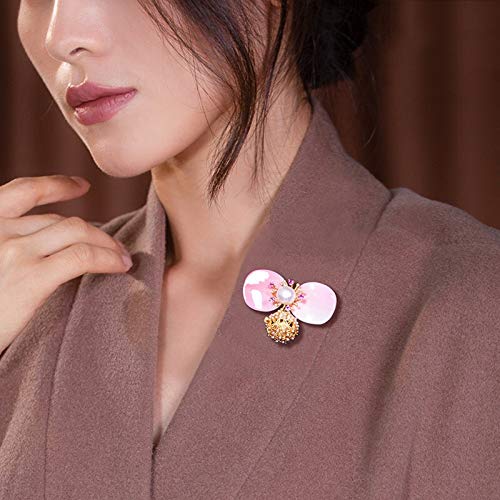 Broches pour femmes coquille de conque et perle d'eau douce - 2