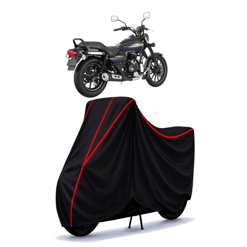 Image of Bajaj Avenger Street 150 Water Resistant Bike Cover for All Motorcycles & Rain | Heavy Duty Taffeta Fabric | UV Protection, Dustproof, Scratchproof | All Weather Two Wheeler Cover with Elastic Bottom