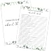 HQLOW Twenty Questions About the Bride Game -Wedding Shower Games, Bridal Shower Games 30 Guests for Engagement Wedding Party(Eucalyptus Botanical Style) -0009