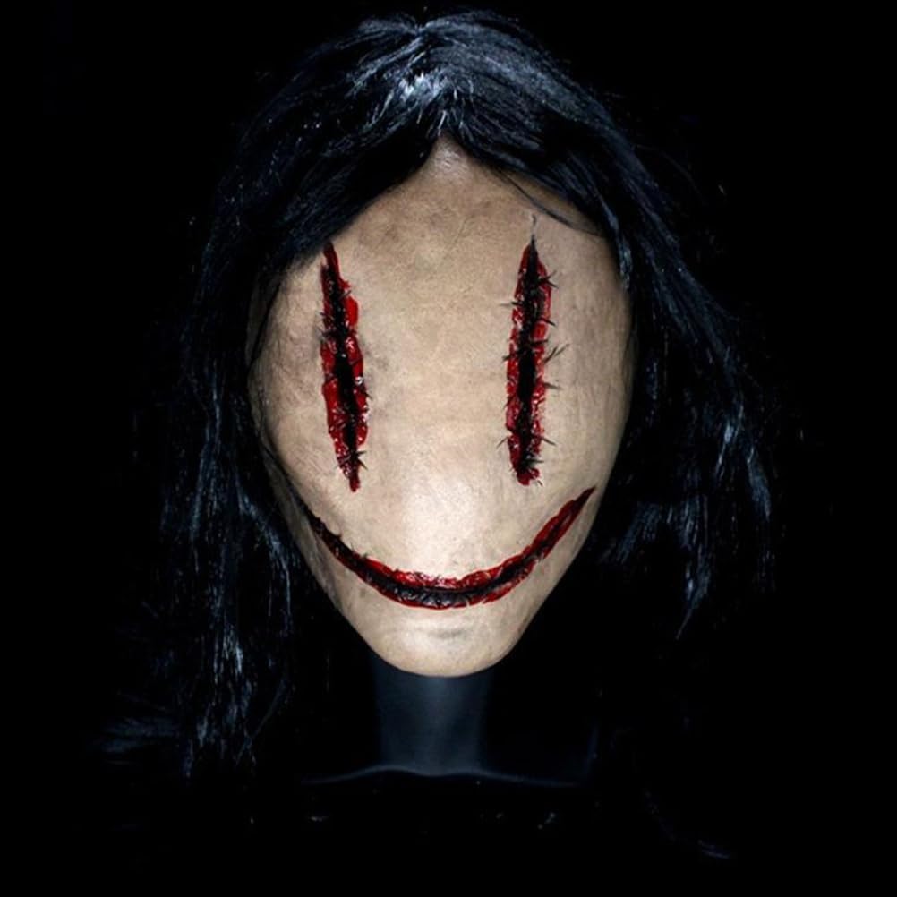 ibasenice Halloween Horrific Performance Supplies - Creepy Halloween Masks Scary Face Cover Horrific Costume Cosplay Supplies for Performance