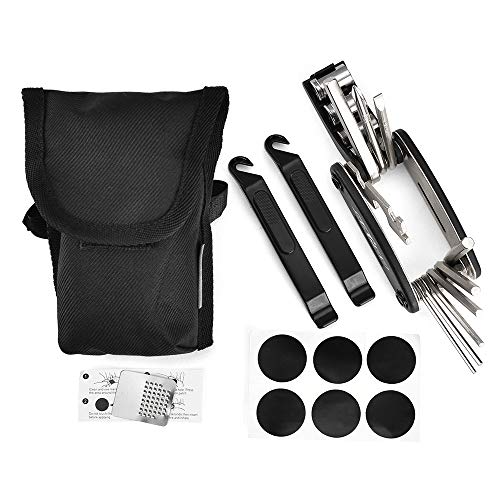 Lixada Kit de Ferramentas de Reparo de bicicleta 16 em 1 Multifuncional Bicicleta Fix Ferramentas co