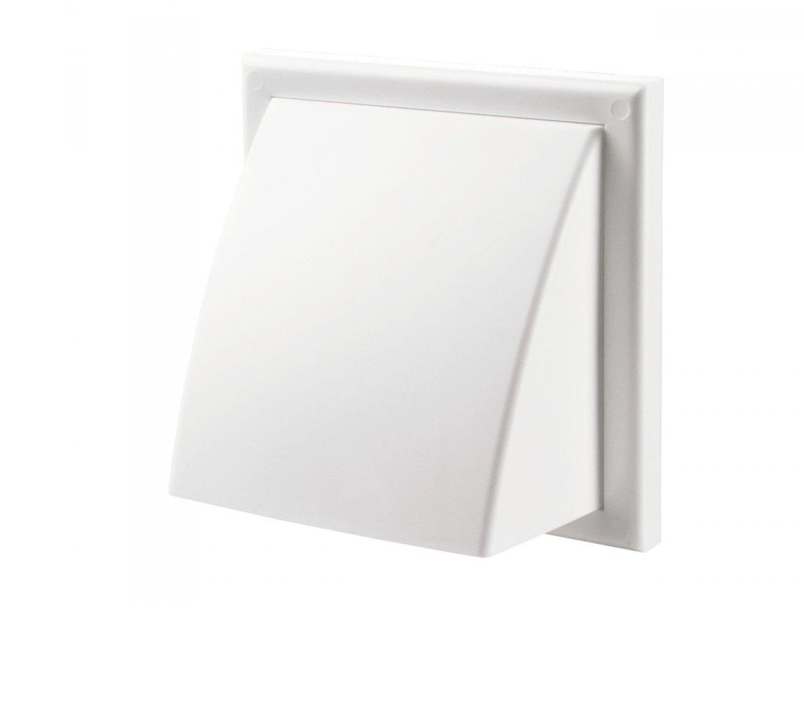 Swiftair White (4")100Mm Duct Cowled Outlet Grille Ducting Extractor Fans