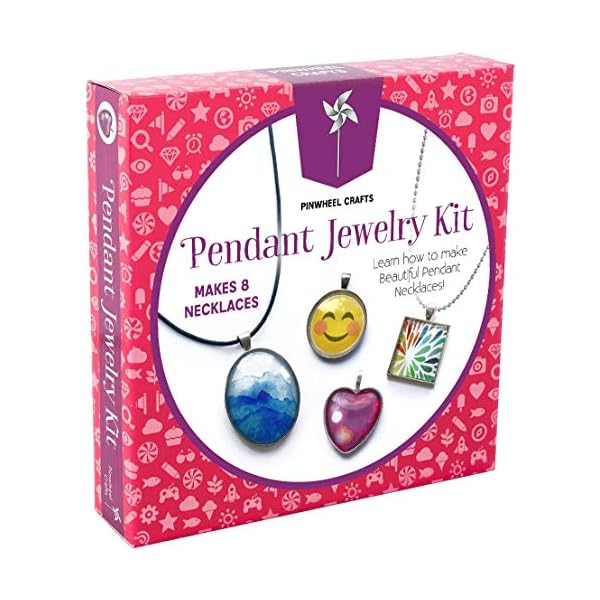 Pinwheel Crafts Jewelry Making Kit Kids Crafts Make Your Own Glass
