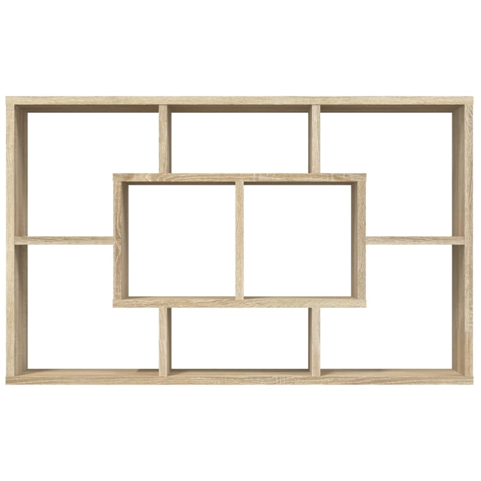 BaraSh Estantería de Pared contrachapada Roble Sonoma Estanterias De Pared 85x16x52,5 cm