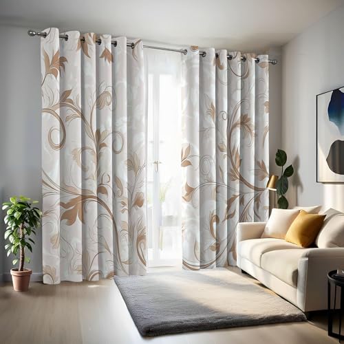 Rideau thermique isolant en polyester occultant décoratif de qualité supérieure 140x180 cm