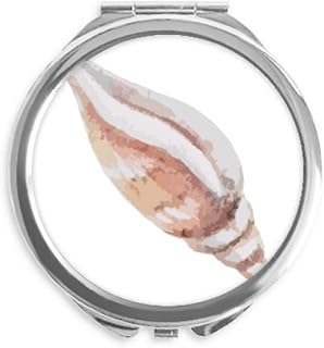 Snail Marine Life Colorful Illustration Hand Compact Mirror Round Portable Pocket Glass
