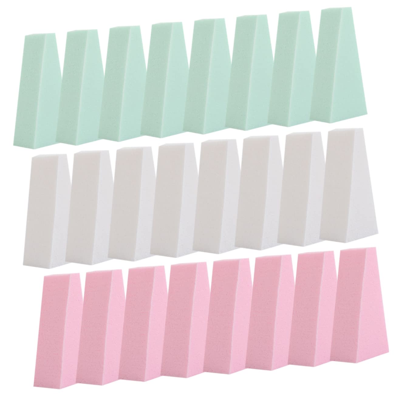 MAGICLULU 150 Pz Rifornimenti Soffio Di Spugna Spugnetta Per Fondotinta Spugna Di Bellezza Strumenti Per Manicure Trucco Verde Mini Sbuffo Triangolare Batuffolo Di Cotone Triangolo