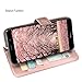 Huawei Ascend XT 2 Case, Huawei Elate 4G LTE Case, Linkertech [Kickstand Feature] PU Leather Wallet Flip Pouch Case Cover with Card Slots & Wrist Strap for Huawei Ascend XT2 H1711 (Rose Gold)