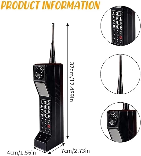 Miniatura 3 de 2 piezas inflables de radio Boombox hierro accesorios para teléfono móvil, para decoraciones de fiesta de los años 80 y 90, suministros de fiesta de