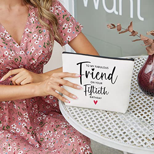 fkovcdy Women's 50th Birthday Gift: Cosmetic Bags, Funny Decorations for Her Bestie2
