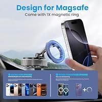 MagSafe Car Mount, Vacuum Magnetic Phone Holder for Car with Strong Suction — image 7