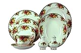 Royal Albert Old Country Roses 24 -Piece Dinnerware Set With Rose Chintz Accent Salad Plates, Service for 4