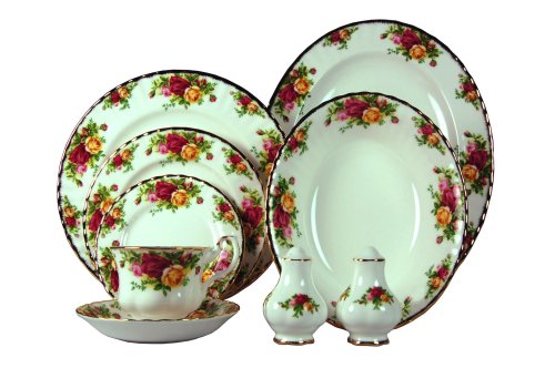 Royal Albert Old Country Roses 24 -Piece Dinnerware Set With Rose Chintz Accent Salad Plates, Service For 4 #TOP20
