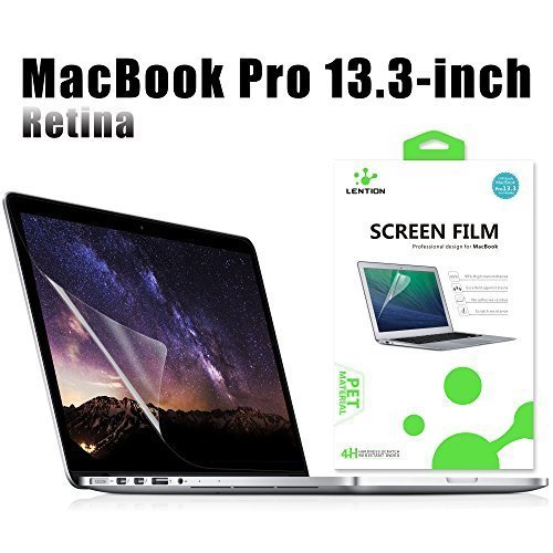 Lention Film protector de pantalla antiarañazos para MacBook Pro Retina 13 pulgadas, Protector de pantalla HD para portátil Apple. Dureza 4H. Fácil de instalar MacBook Pro13