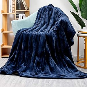 Homde Heated Electric Throw 50 Inch x 60 Inch Flannel Washable Blanket with 3-Heat Setting Auto-Off Controller for Bed…