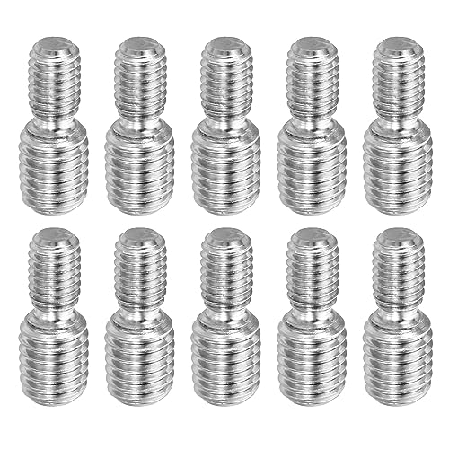 PATIKIL M6x10mm to M8x10mm Double End Threaded Stud Screw Bolt