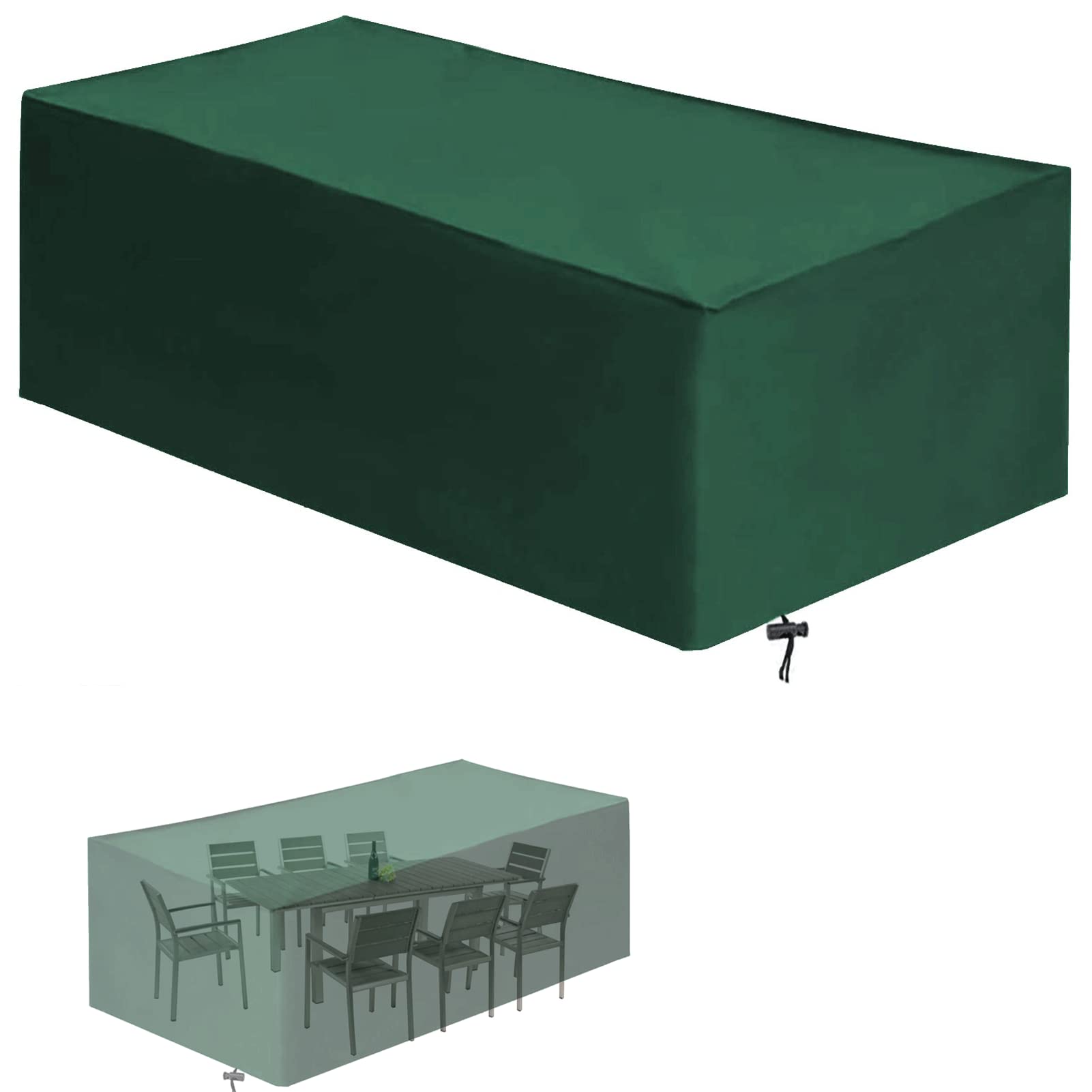 RURGLY Patio Sectional Sofa Cover 120x120x85cm,Waterproof Outdoor Sectional Cover 420D Heavy Duty Outdoor Sofa Cover,Garden Furniture Cover Windproof Black