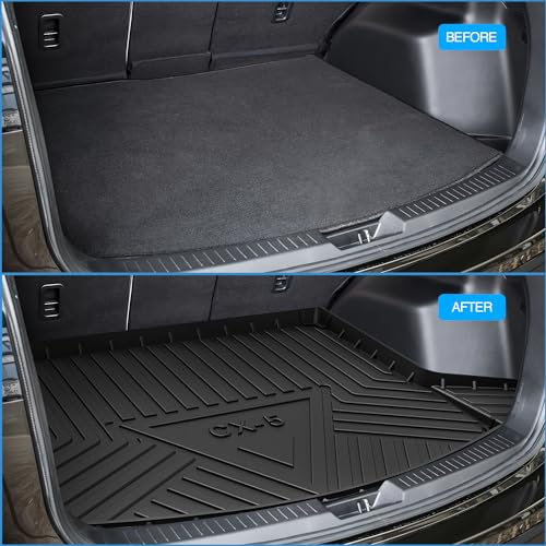 Image of Nilight Cargo Mats for Mazda CX5 2017-2025 | for CX-5 2017 2018 2019 2020 2021 2022 2023 2024 2025 All Weather Protection Heavy Duty Cargo Liners