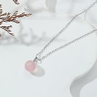 Vista 82 de Natural Jade Necklace for Women Sterling Silver Adjustable Handmade Green Jade Pendant Necklaces Healing Crystal Necklace Good Luck Gift for Her