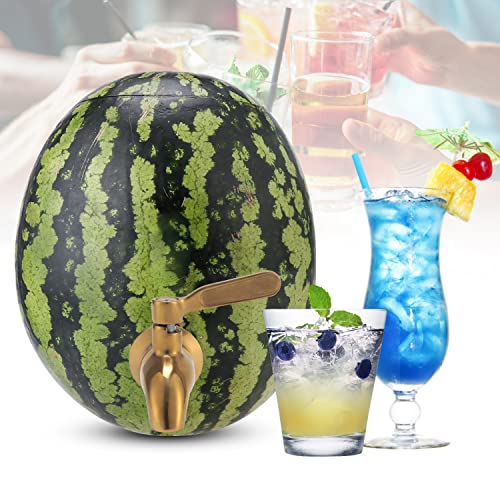 Stainless Steel Watermelon Keg Tap Kit - [Leakproof] [NO Clog] Pumpkin Fruit Keg Tapping with Coring Tool, [Adjust Shank] Watermelon Spigot for Cocktail Party-Ice Tea Drink Dispenser Spout - Thumbnail 6