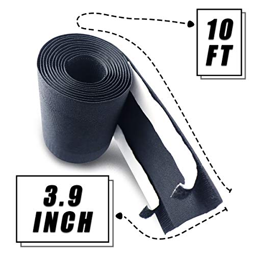 Cubierta de cable negra para piso con cinta adhesiva para cualquier superficie de piso, protector de cable para piso, tira de sujeción para mantener los cables en su lugar, para cables de alimentación, cable coaxial y línea telefónica miniatura 4