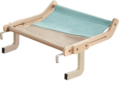 Cat Window Seat, Cat Window Bed - Cat Cat Seat for Window - Window, Bedside Table, Drawer, Cat Window Perch Seat Adjustable Indoor Hammock Bed for Kittens Heavy Duty No Suction Cup No Drilling Solid