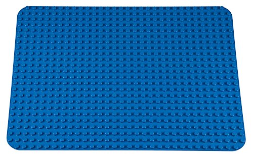 Classic Big Briks Baseplate by Strictly Bricks | Premium Blue Large 20” x 15” | 100% Compatible with All Major Large Brick Brands | for Children Ages 3+