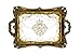 Creative Co-Op Antique Gold Resin Mirrored Tray