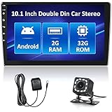 [2G+32G] Upgrade Double Din Android Car Stereo 10.1 Inch Touchscreen Radio with WiFi GPS FM...