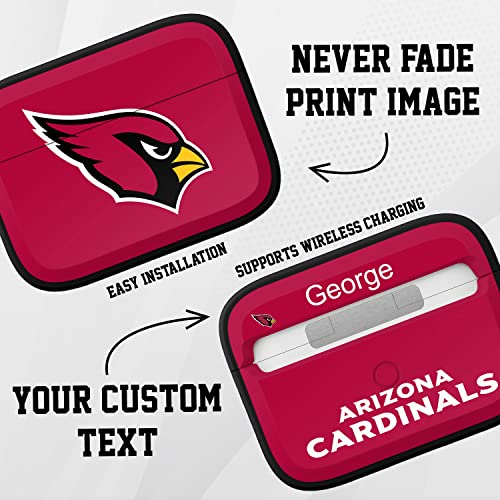 GAME TIME Arizona Cardinals HDX Custom Name Case Cover Compatible with Apple AirPods Pro