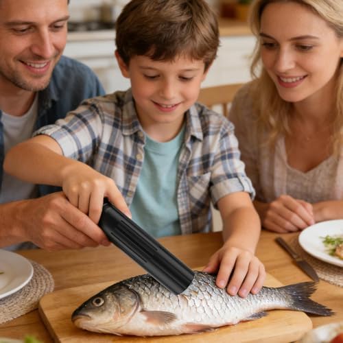 Balık Pulu Temizleme Makinesi,Kablošuz Başlangıç Dostu,Elektrikli Balık Pul Sıyırıcı Meyve Rendesi | Lokanta Mutfak Çiftlik Aşçı Ev Kadını İçin - Görsel 3